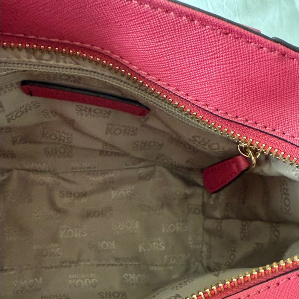 Michael Kors Fuchsia Studded Satchel - Picture 2 of 8